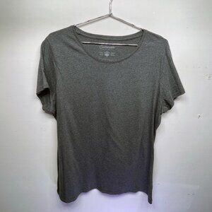 WOMEN'S PACT ORGANIC COTTON GRAY TEE - SIZE XL